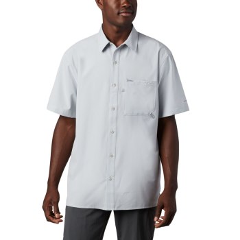 Columbia Muške Košulje - PFG Zero Rules Woven Short Sleeve Sive | CAGK-53089